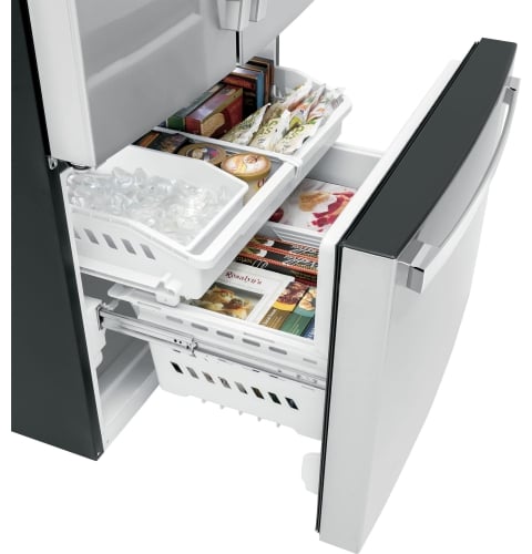 Two-level freezer storage baskets