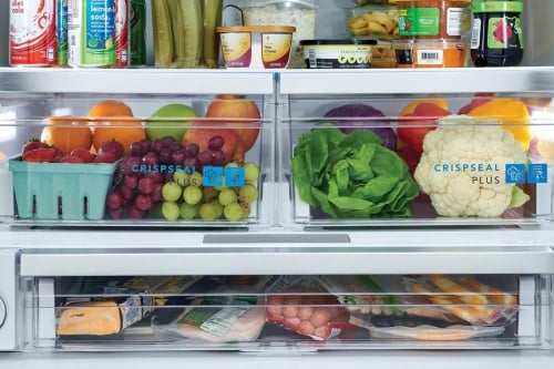 Bacs à légumes CrispSeal&reg; Plus avec humidité automatique - GRFS2853AF