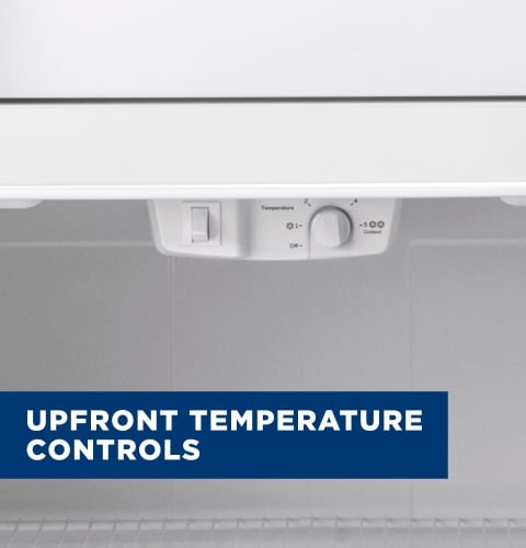 Upfront temperature controls Upfront temperature controls
