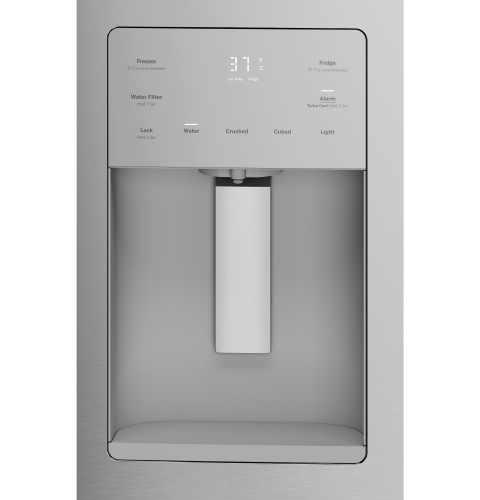 External controls with actual temperature display, child lock and door alarm External controls with actual temperature display, child lock and door alarm