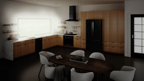 Acier inoxydable noir pour un design épuré