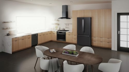 Black Stainless Steel for a sleek design - HCP86641UC