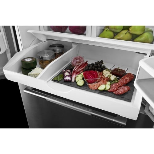 Temperature-Controlled Gourmet Bay&trade; Drawer with Self-Opening Lid - JFFCF72DKM