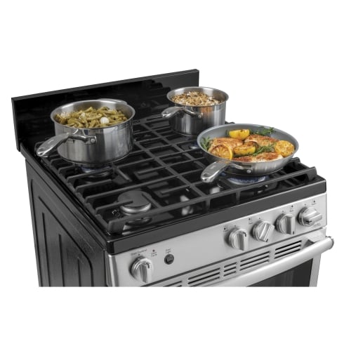 Edge-to-edge cooktop with heavy-cast grates - JCGAS640RMSS