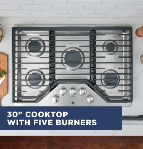 30" cooktop with 5 burners - JGP5030DLBB