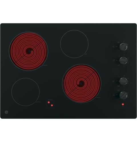 Quatre éléments de cuisson radiants