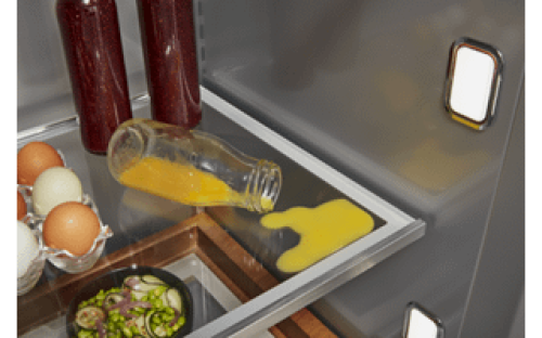 Adjustable Spill-Resistant Glass Shelves - KBSD702MPS
