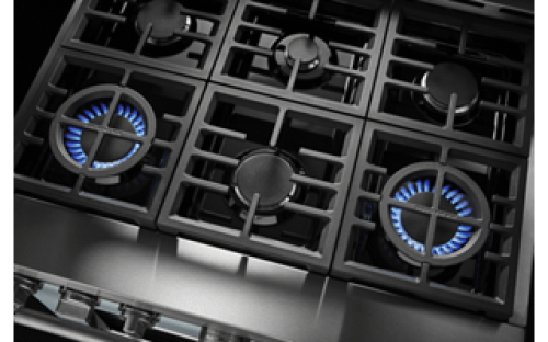 Two 20,000 BTU Ultra Power™ Dual-Flame Burners Two 20,000 BTU Ultra Power™ Dual-Flame Burners