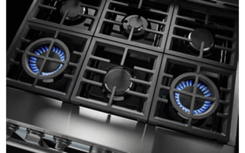 Two 20,000 BTU Ultra Power™ Dual-Flame Burners Two 20,000 BTU Ultra Power™ Dual-Flame Burners