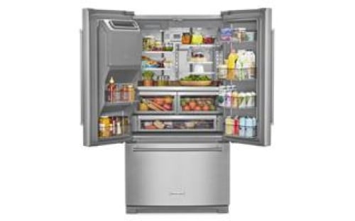 Platinum Colored Interior with Metallic Accents - KRFC704FSS Platinum Colored Interior with Metallic Accents - KRFC704FSS