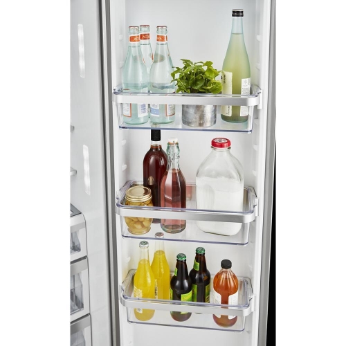 Clear Door Bins with Metallic Accents - KRSC700HBS