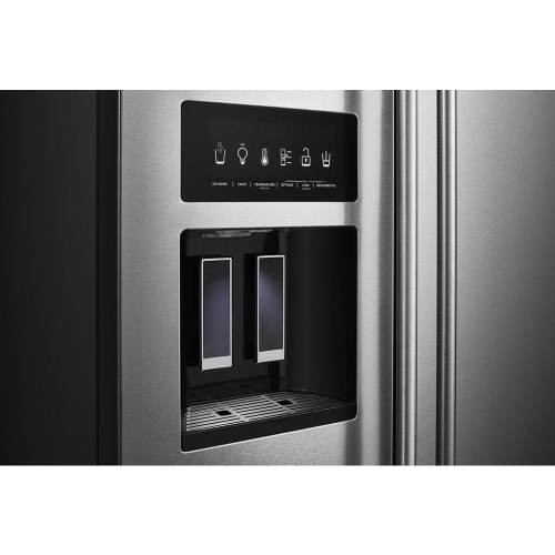 Exterior and Ice and Water Dispenser - KRSC700HBS