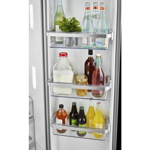 Clear Door Bins with Metallic Accents - KRSC703HPS