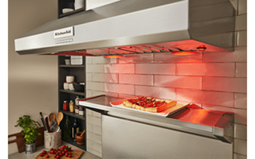 Two Food Warming Lamps