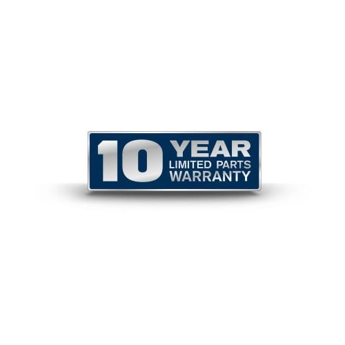 10-year limited parts warranty* on the drive motor and drum *See product warranty for details. - MGD4500MW