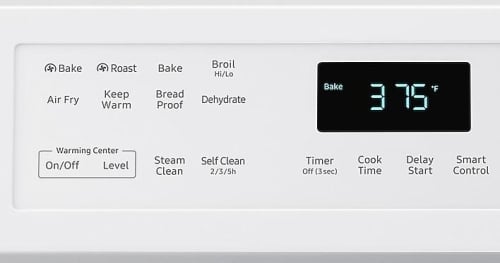 Cooking simplified with easy preset buttons