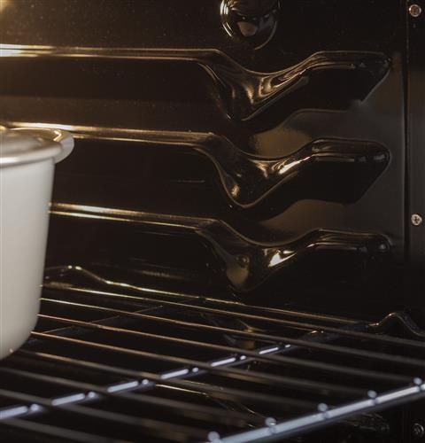 Black gloss oven interior