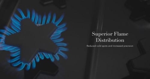 Five Star® Burners provide equal flame distribution