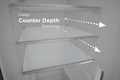 Deep Counter-Depth Shelving