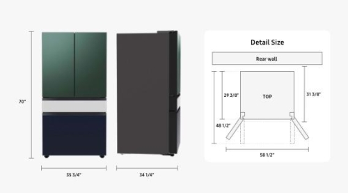 Full depth - RF29BB8200QLAA Full depth - RF29BB8200QLAA