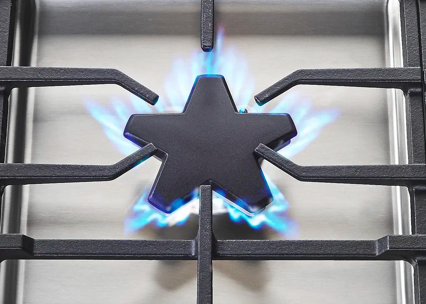 Our Star® Burner provides equal flame distribution