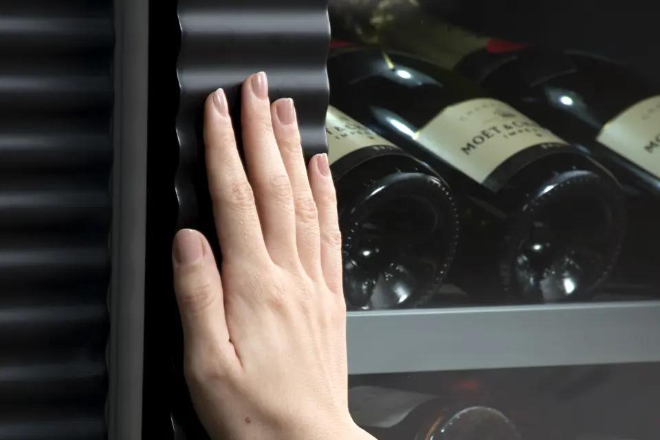 Open door assist allows the option for a handle-less design