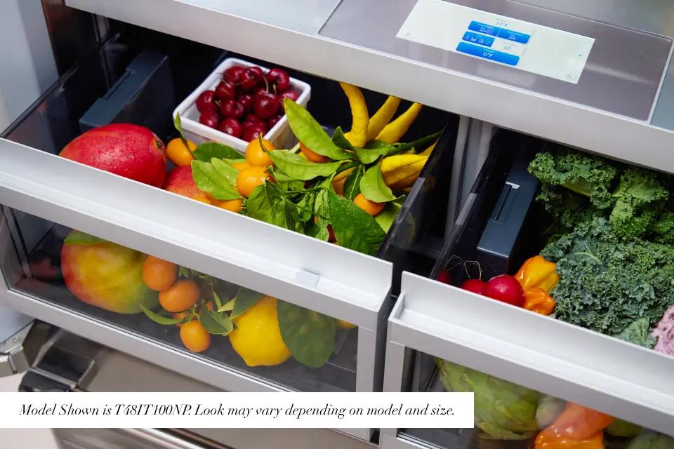 Les tiroirs ThermaFresh® gardent les fruits et légumes frais