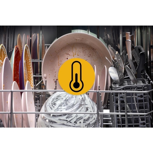Help cut away grease and grime with a high temperature wash. Help cut away grease and grime with a high temperature wash.