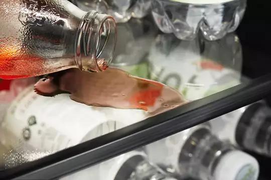 Étagères en verre anti-déversement