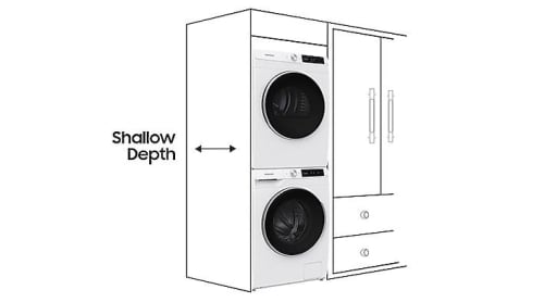 Space-saving design - WW25B6800AW