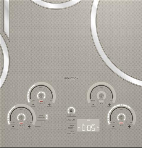 White LED display with patterned silver glass surface - ZHU30RSJSS