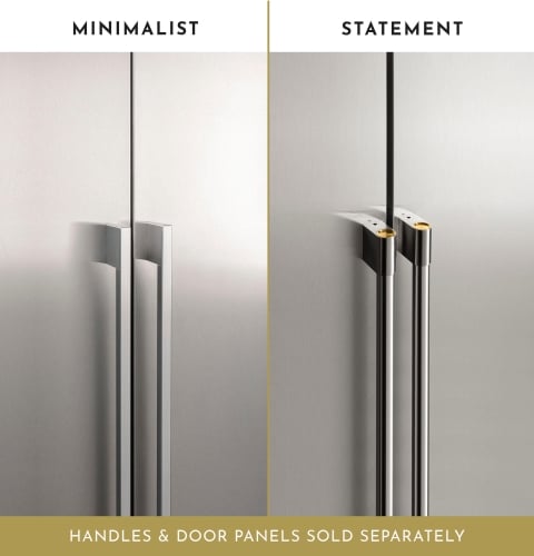 Statement and Minimalist Collection Refrigerator Door Handles and Panels (sold separately)