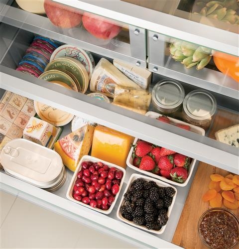 Precision glass-front produce and deli drawers - ZIP360NH