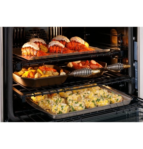 10.0 cubic foot oven capacity (5.0 each oven)