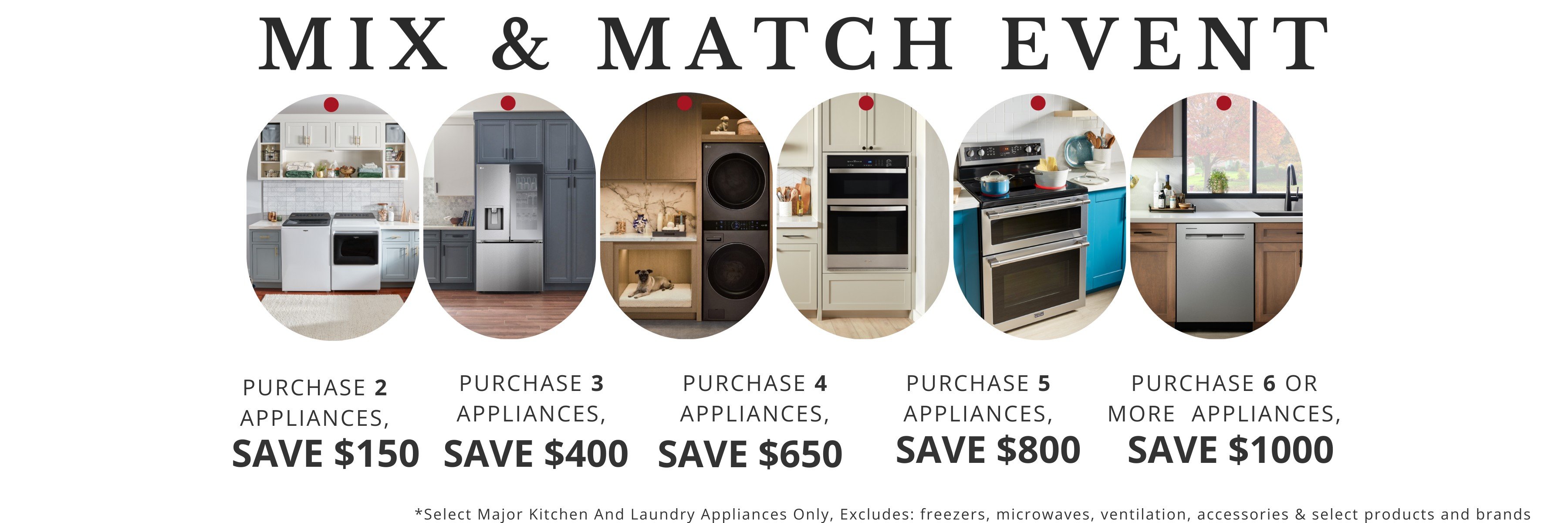 CAS Exclusive Offer appliances promotion