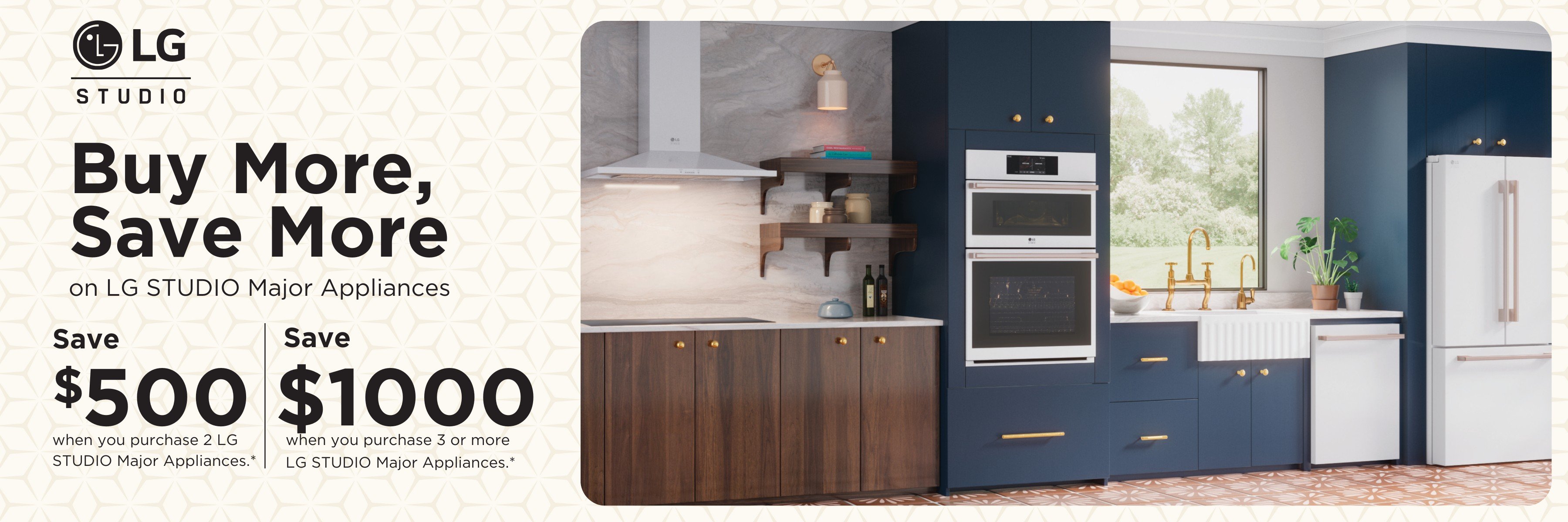 LG Studio appliances promotion