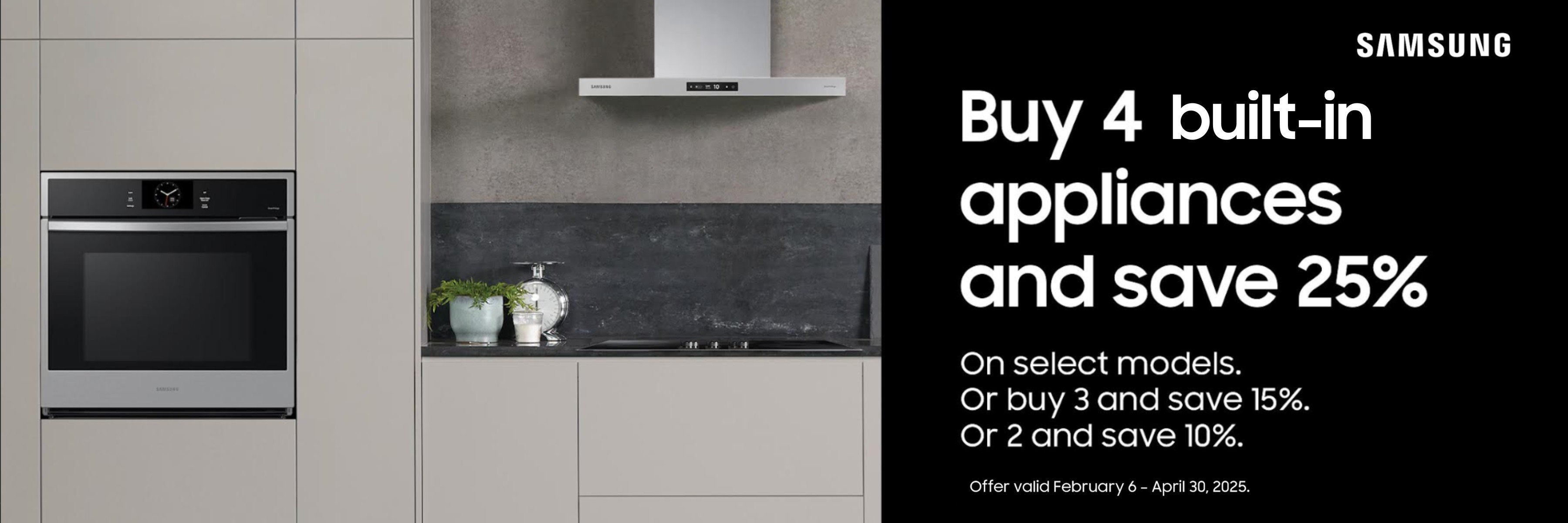Samsung appliances promotion