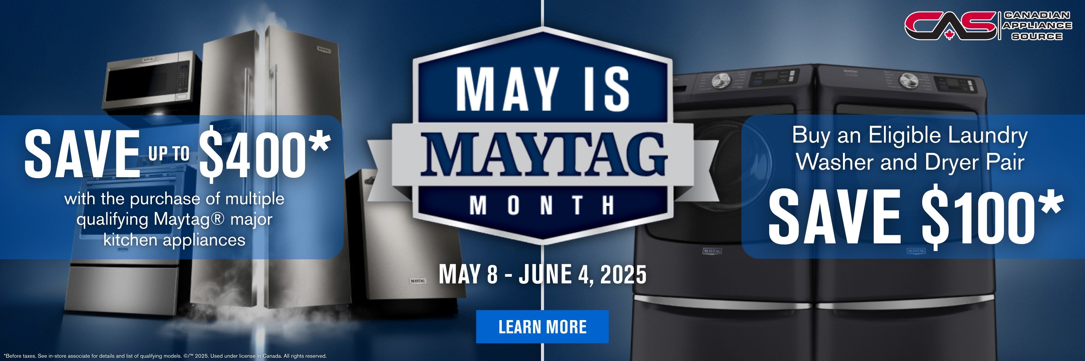 Maytag appliances promotion