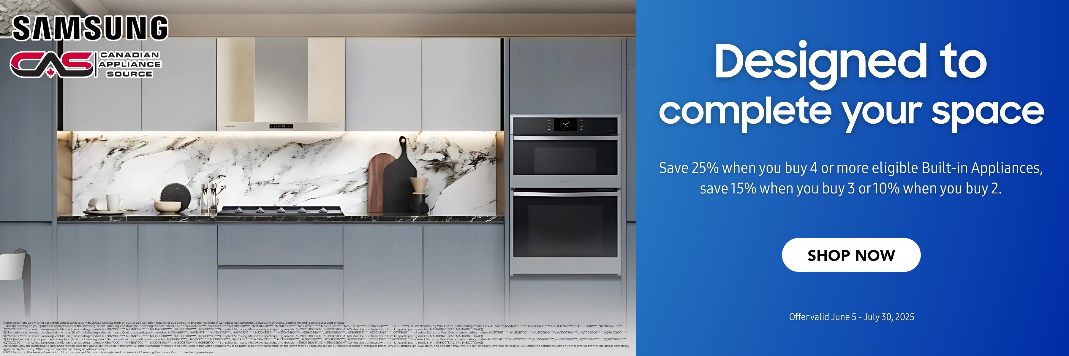 Samsung appliances promotion