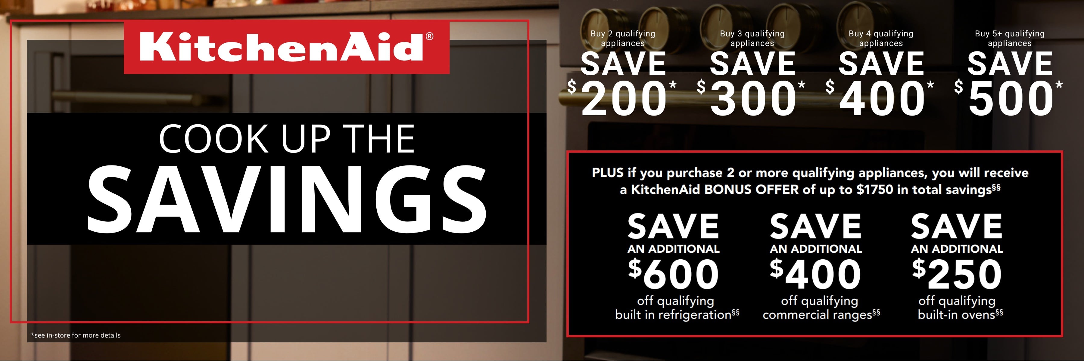 KitchenAid appliances promotion