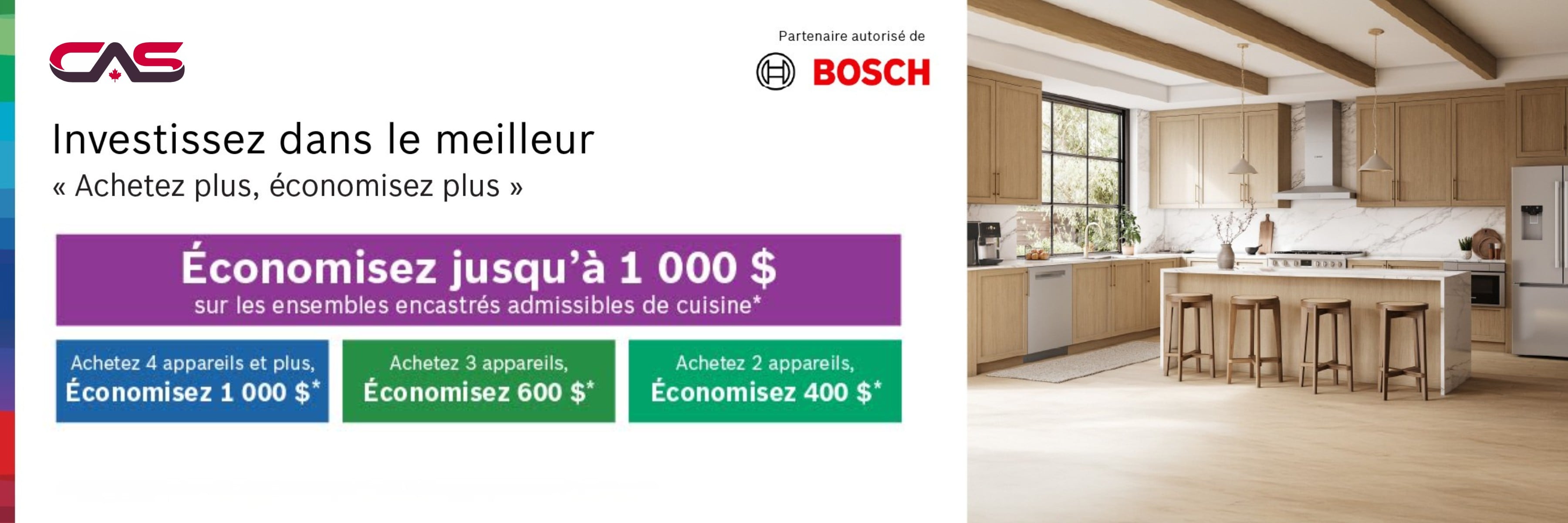 Promotion électroménagers Bosch