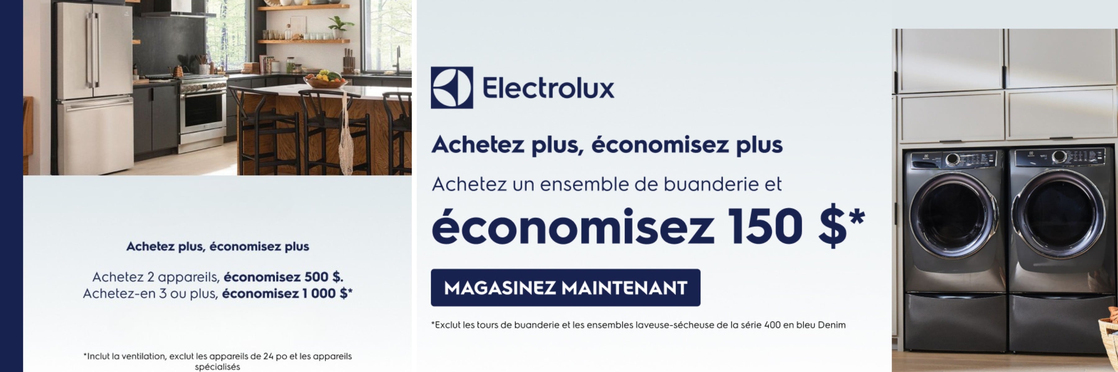 Promotion électroménagers Electrolux