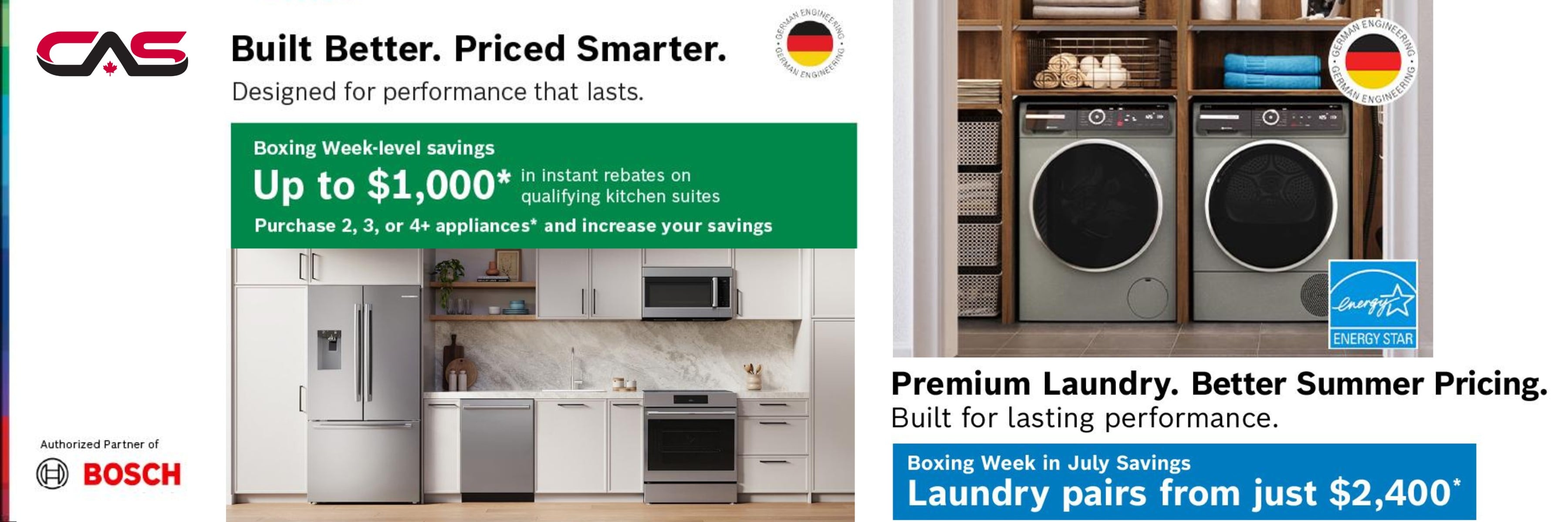Bosch appliances promotion