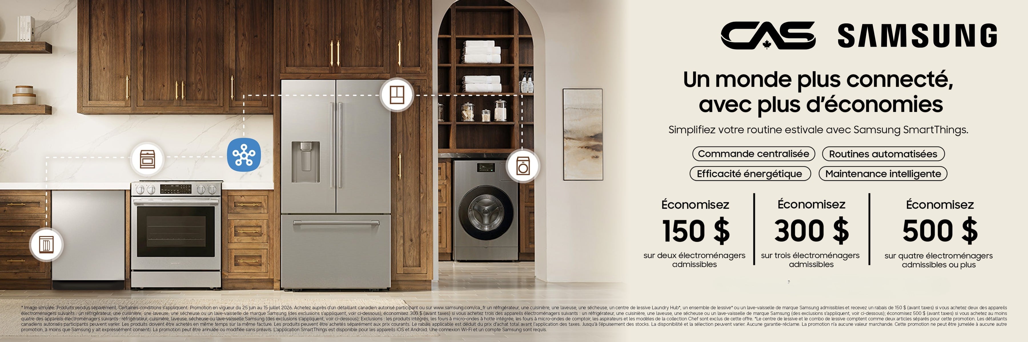 Promotion électroménagers Samsung