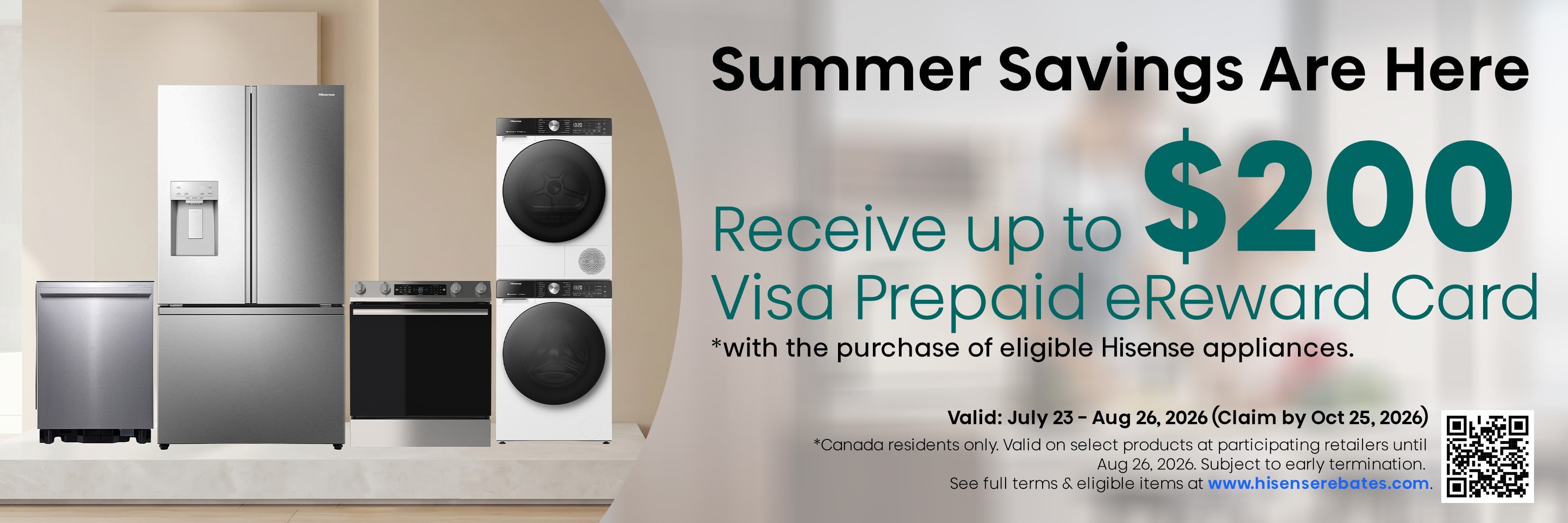 Hisense appliances promotion