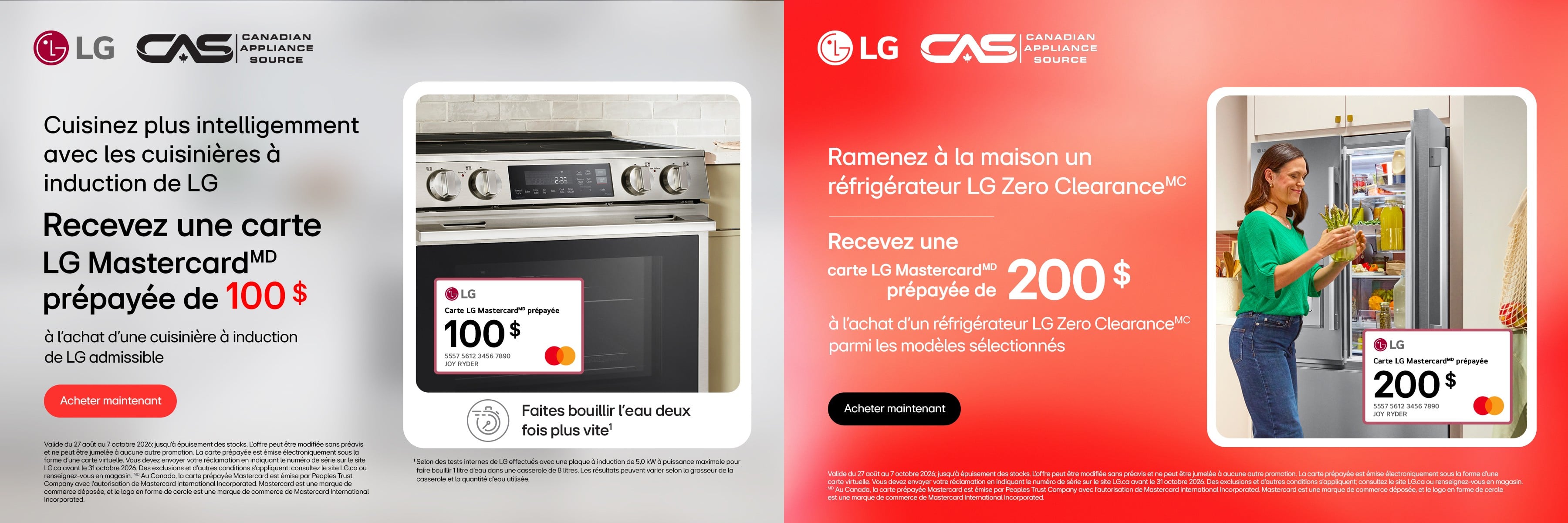Promotion électroménagers LG