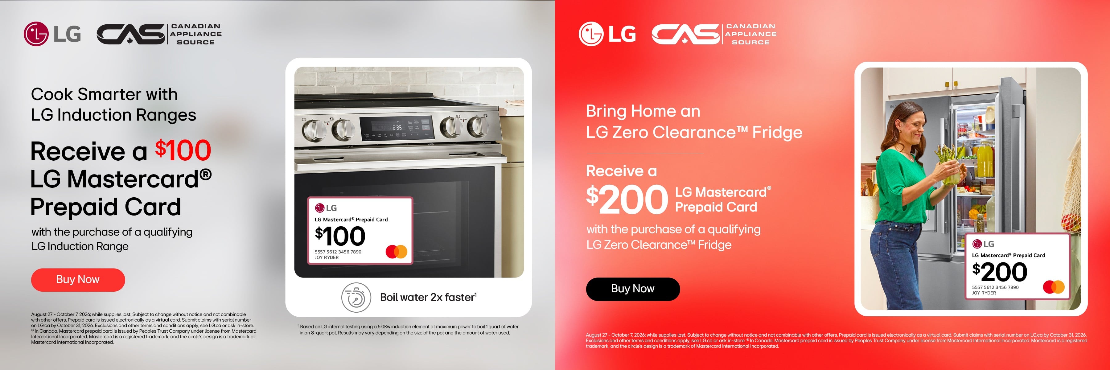 LG appliances promotion