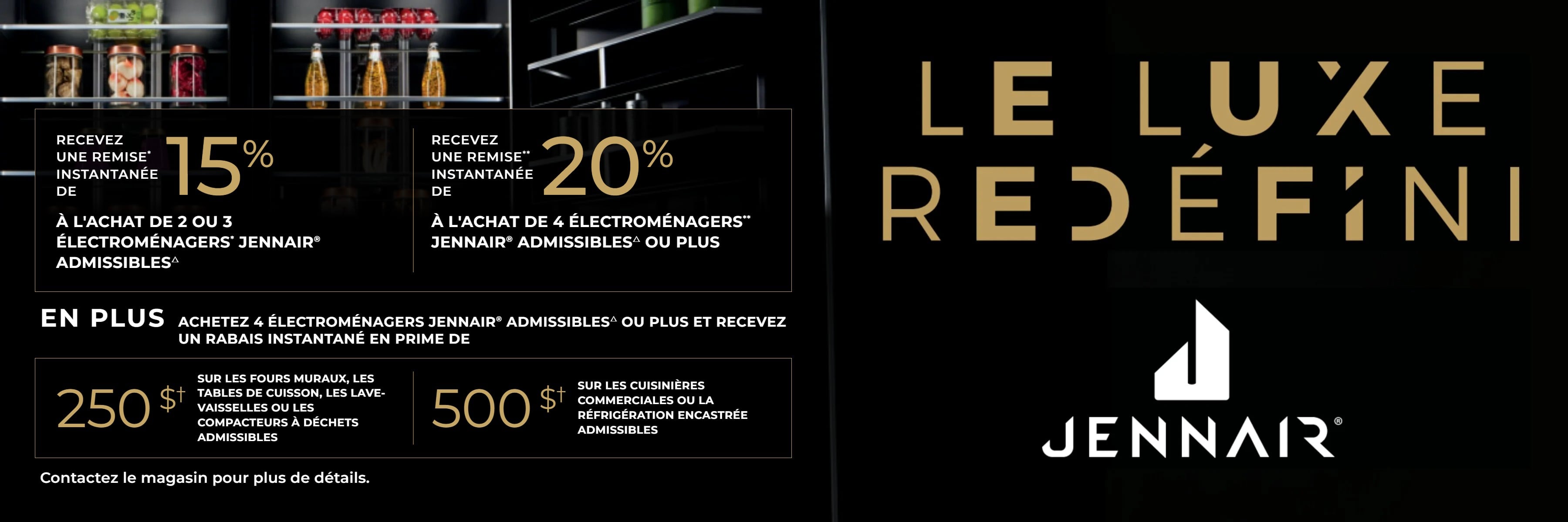 Promotion électroménagers JennAir