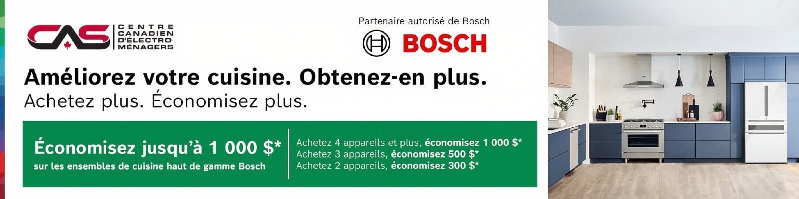 Promotion électroménagers Bosch