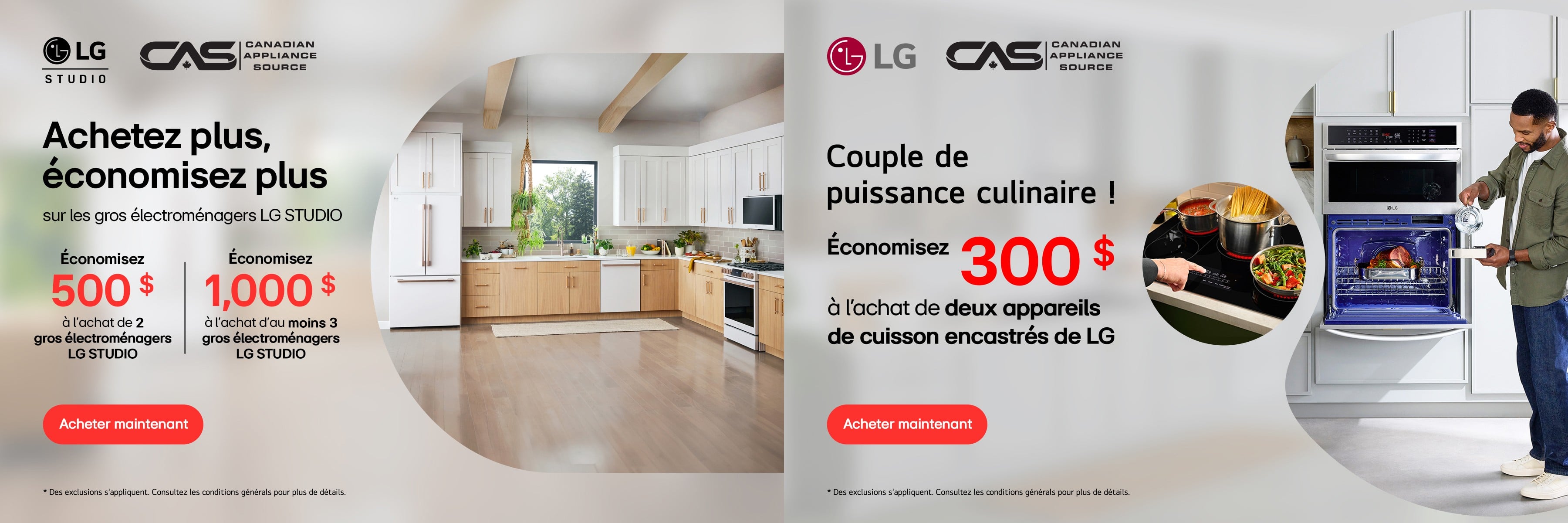 Promotion électroménagers LG